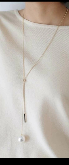 *Silva* Pearl Long Necklace - Picture 2 of 5